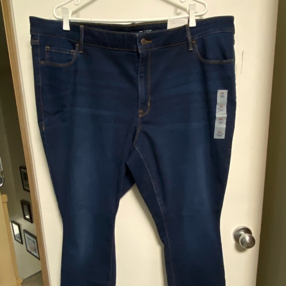 Old Navy Pop Skinny Icon Jeans, Plus Size 24 Blue Denim Slim Fit - Picture 4 of 12